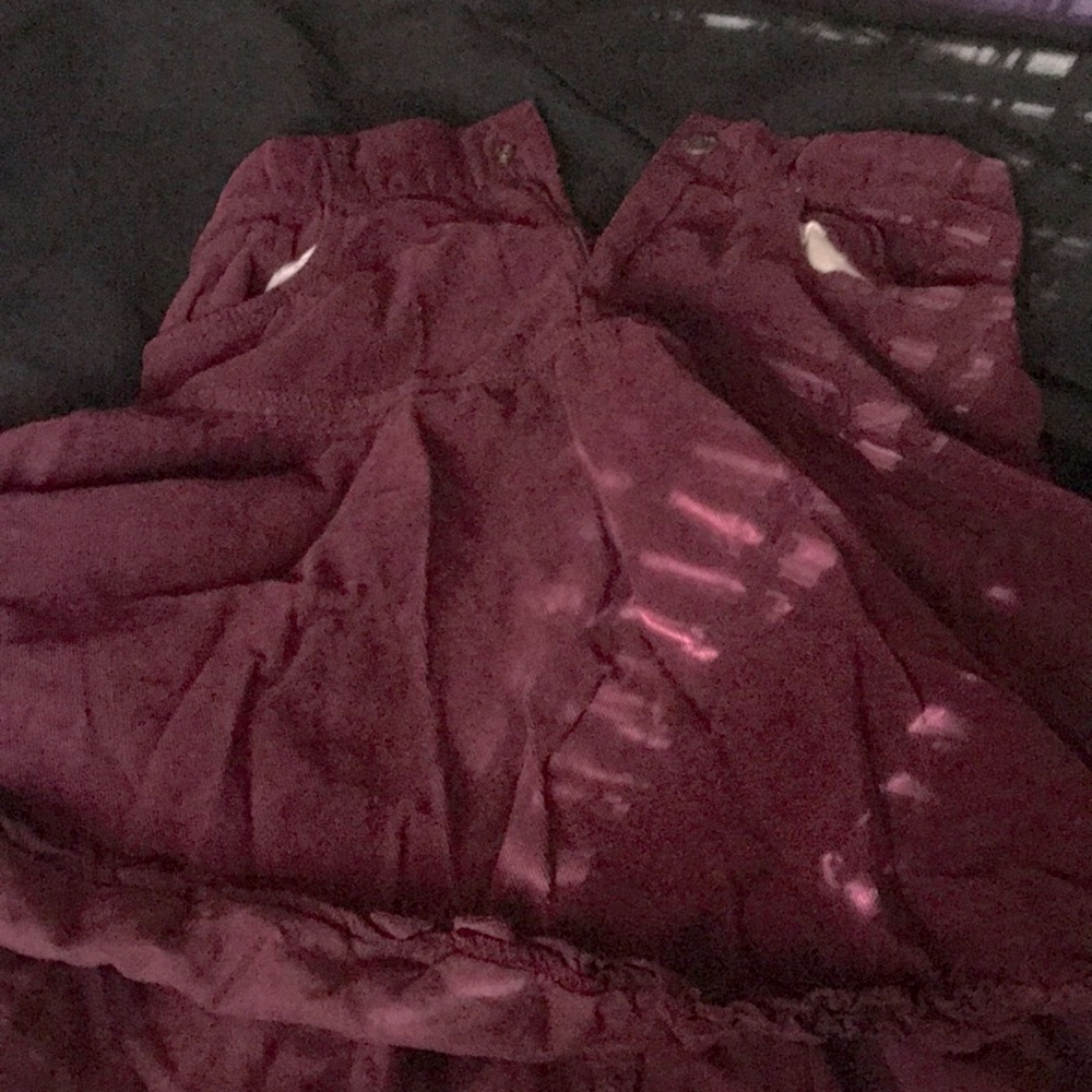 Pink red skirt